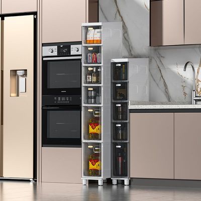 14/1822cm厨房冰箱夹缝收纳柜抽屉卫生间厕所缝隙柜子窄置物架