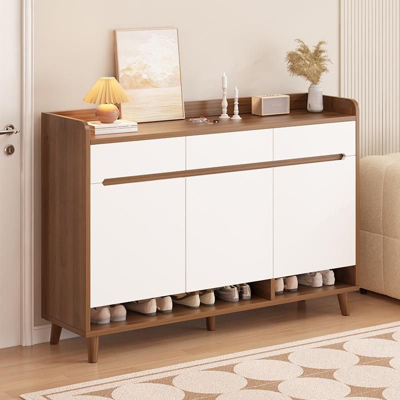 鞋柜家用门口室内靠墙大容量收纳玄关柜一体新款2024新款楼道鞋架