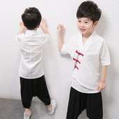 2023新款 套装 儿童纯棉汉服宝宝夏季 童装 民族风中式 男女童复古唐装