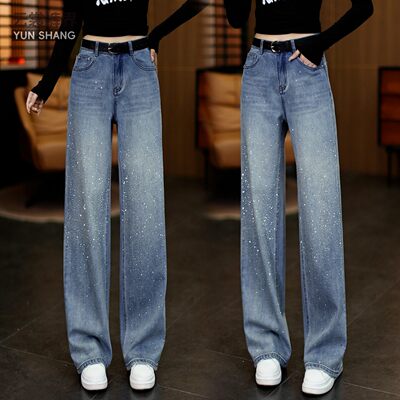 满天星带钻牛仔裤女2026