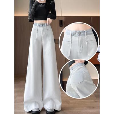 灰色大喇叭牛仔裤女2025