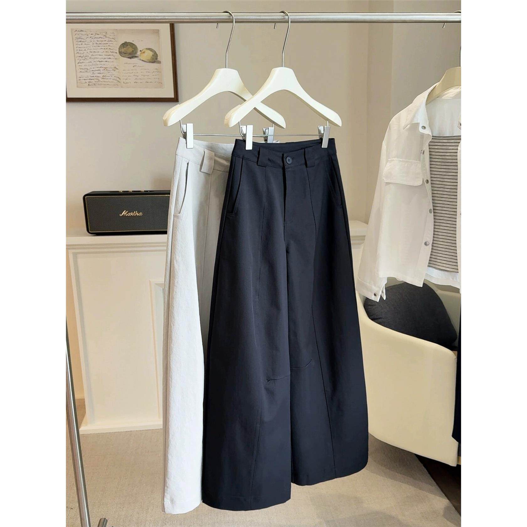 梨形身材休闲裤女2025秋季韩版新款百搭高腰宽松显瘦阔腿气球