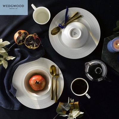 WEDGWOOD玮致活意大利浮雕四人食骨瓷餐具21件套餐碗餐盘汤盘