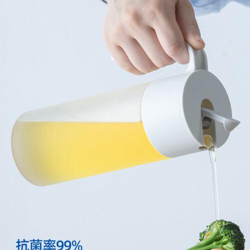 茶花油壸厨房玻璃油壶家用防漏油罐壶装油瓶小酱油壶自动开合醋瓶