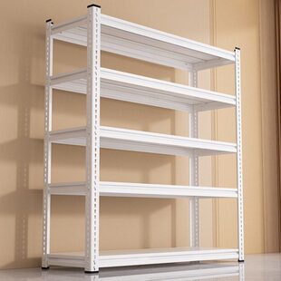 多层杂物角钢仓库收纳架架快递货架家用铁架子落地置物架阳台储物