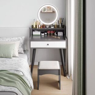 卧室化妆桌子迷你现代简约网红梳妆台小小户型型小的简易化妆台