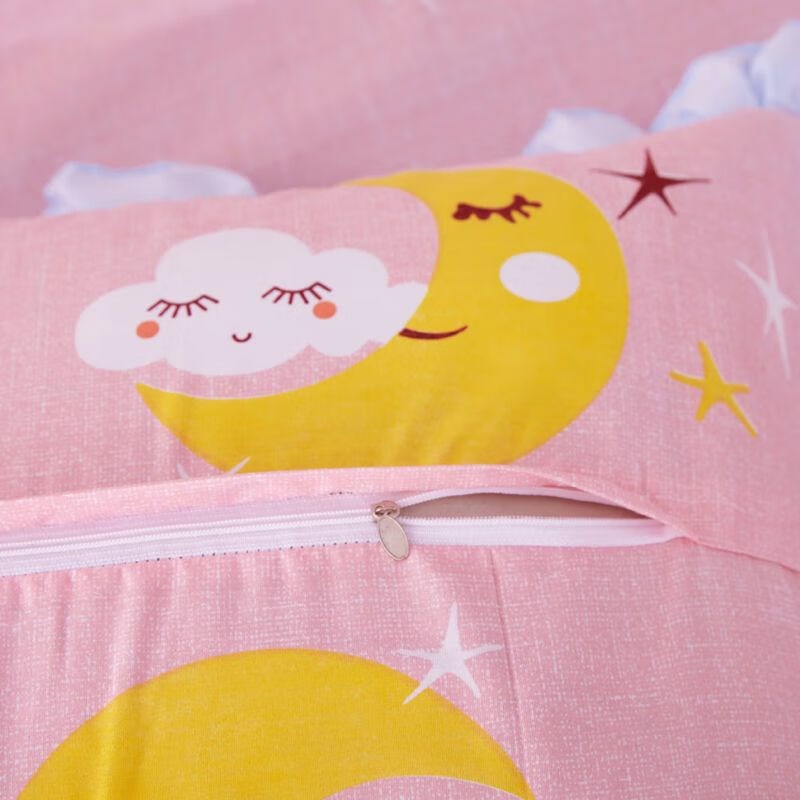 2023枕套一对2k只花边枕头皮单枕芯套带拉链枕套宿舍枕套信封式红