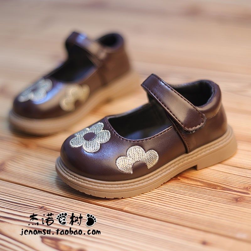 女宝宝皮鞋1-3-6-8岁春季女童小公主软底女宝豆豆鞋刺绣花朵单鞋5,童鞋/婴儿鞋/亲子鞋,皮鞋,淘宝优惠券,粉丝福利购,淘宝优惠卷