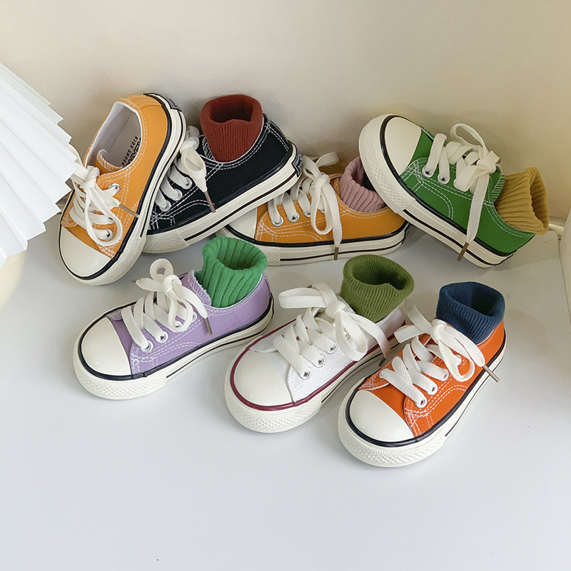 春秋新款儿童系带帆布鞋韩版男女童低帮板鞋幼儿园小白鞋宝宝球鞋,童鞋/婴儿鞋/亲子鞋,帆布鞋,淘宝优惠券,粉丝福利购,淘宝优惠卷