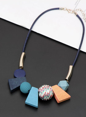 韩版新款夸张装饰项链短款锁骨链女时尚挂件裙子配饰毛衣链饰品潮