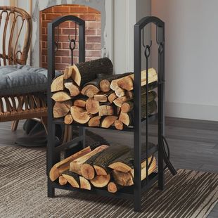 壁炉工具金属柴火架木柴储木架堆放防潮摆放铁艺木柴架简约收纳架