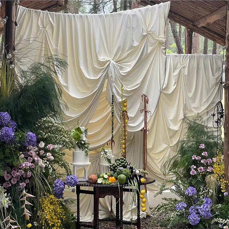 婚礼原生布奶油风生日装饰婚庆背景舞台挂布棉麻桌布复古布幔纱幔,节庆用品/礼品,节庆布艺用品,淘宝优惠券,粉丝福利购,淘宝优惠卷