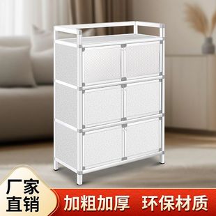 不生锈碗柜厨房橱柜餐边柜简易组装柜出租房储物餐具柜子收纳柜