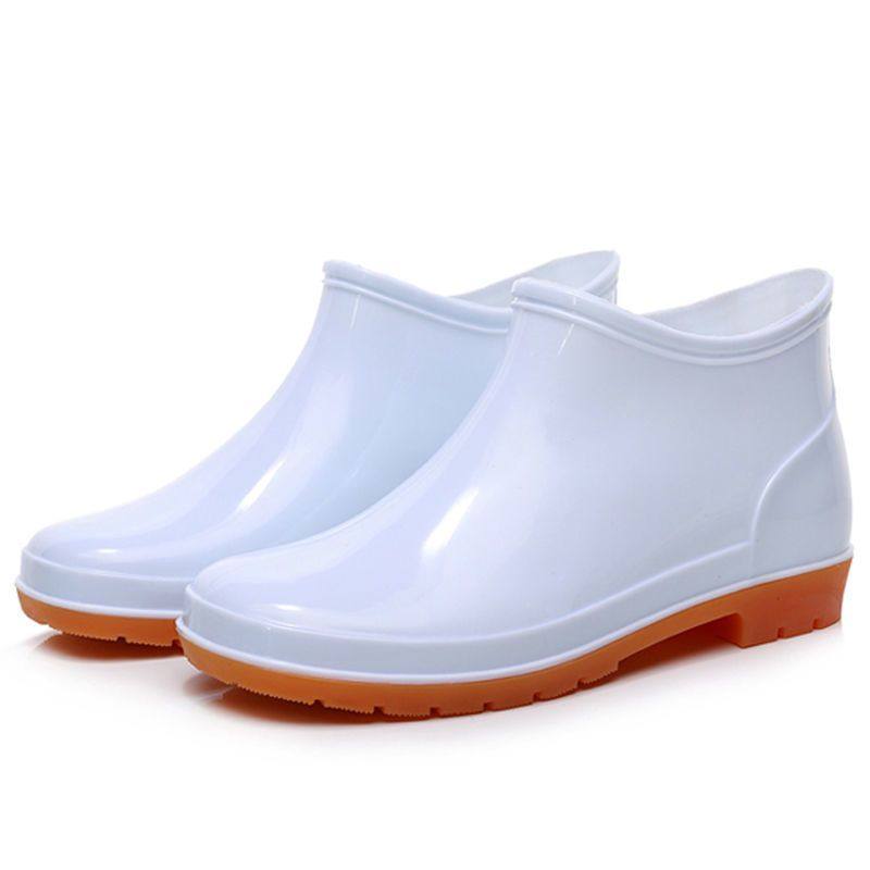 白色水鞋短筒食品卫生靴浅口雨鞋男款低帮雨靴厨房防水鞋防滑大码,女鞋,雨鞋,淘宝优惠券,粉丝福利购,淘宝优惠卷