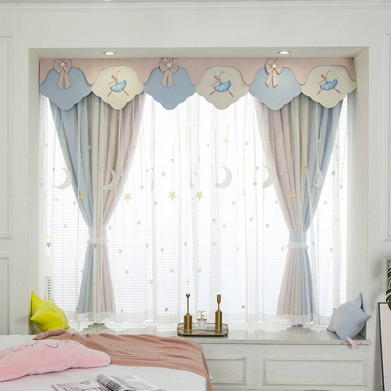 新款窗帘公主风跳舞女孩梦幻甜美粉色加厚遮光儿童房卧室飘窗新品,居家布艺,定制窗帘,淘宝优惠券,粉丝福利购,淘宝优惠卷