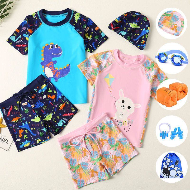 宝宝游泳衣儿童泳衣男孩女孩分体泳裤套装童学生男女童游泳装备
