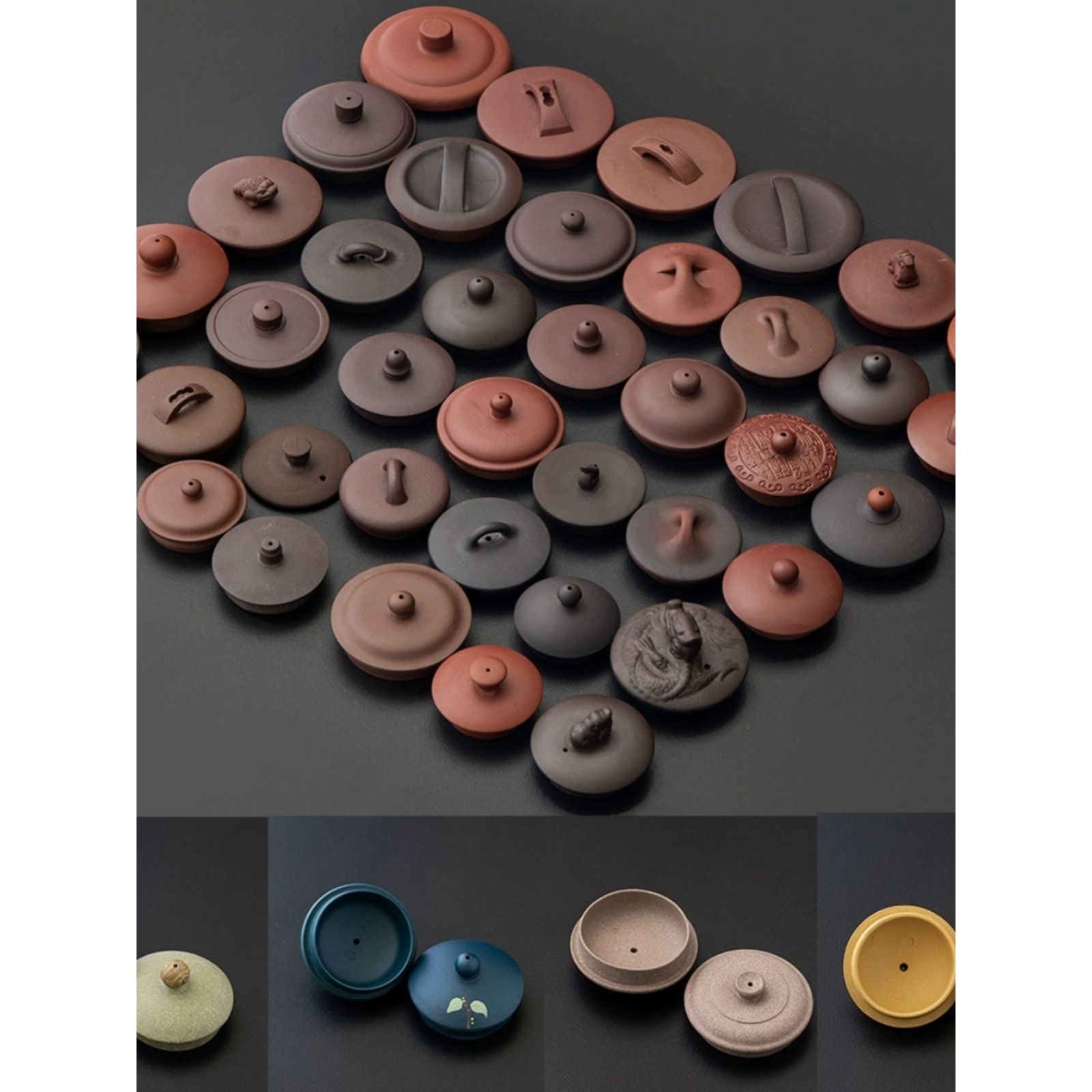 一个的价格半手工紫砂茶壶盖子可选宜兴紫泥黄绿白朱泥茶具单品,餐饮具,茶道/零配,淘宝优惠券,粉丝福利购,淘宝优惠卷