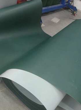 墨绿色PVC输送带 2 3 4 6mmPVC平带 PVC传送带厂家 可定 制