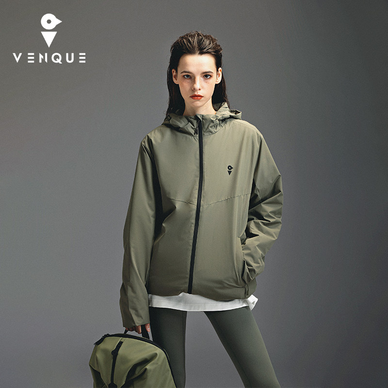 venque/范克女士早春轻薄新雪丽保暖棉衣服外套女士2026新款男款