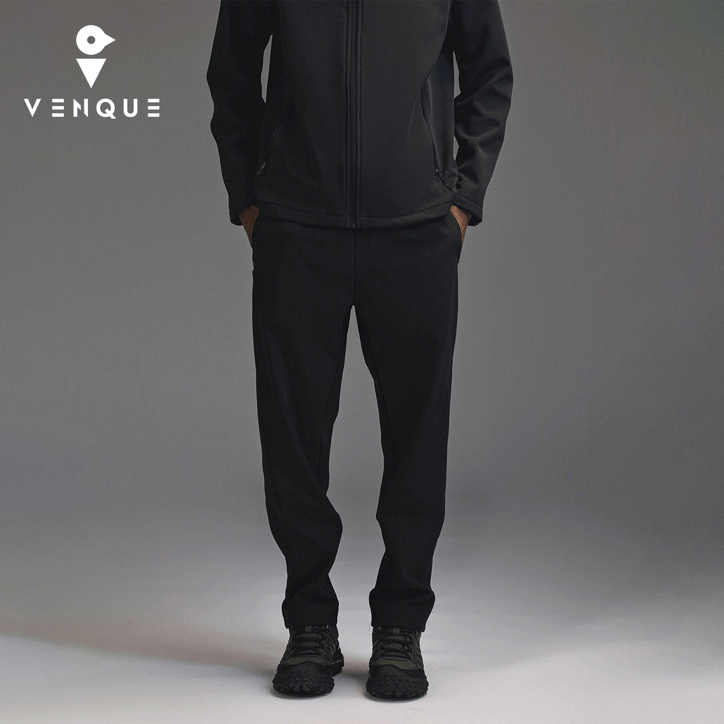 venque/范克男士休闲裤束脚长裤