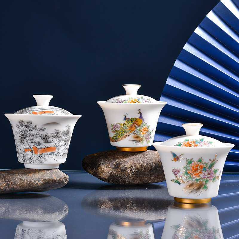 羊脂玉素烧堆金旅行茶具创意陶瓷一壶三杯便携式收纳户外泡茶小套,鲜花速递/花卉仿真/绿植园艺,其它园艺用品,淘宝优惠券,粉丝福利购,淘宝优惠卷