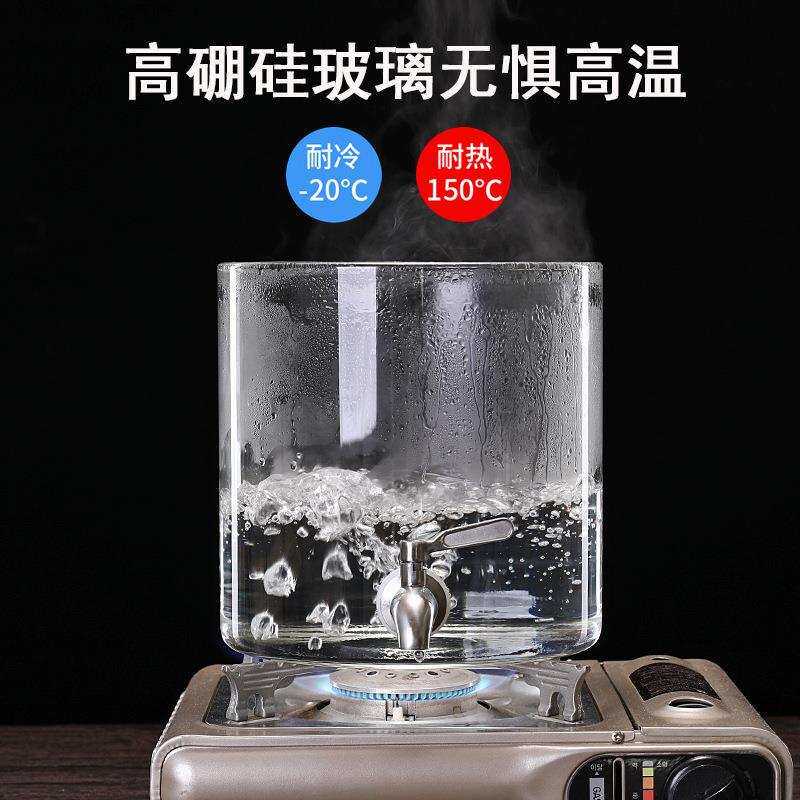 泡酒玻璃瓶带龙头玻璃密封罐泡酒桶酿酒桶自助可乐桶果汁罐水果茶