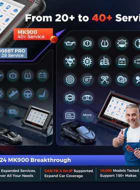 道通英文Diagnostic Scanner Tool海外全球版Autel MaxiCOM MK900