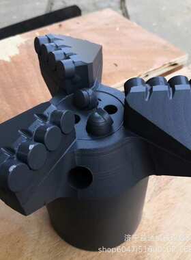 φ75三翼金刚石钻头 94mm烧结体钻头 三翼内凹金刚石平顶钻头