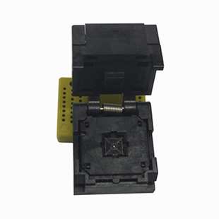 HMILU厂家QFN32 5射频卡ic编程座QFN32烧录座 0.5翻盖弹片老化座5