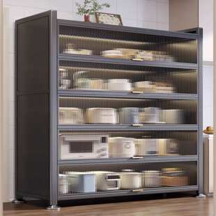 厨房储物柜收纳柜大容量置物架小家电收纳多功能餐边柜实用橱柜