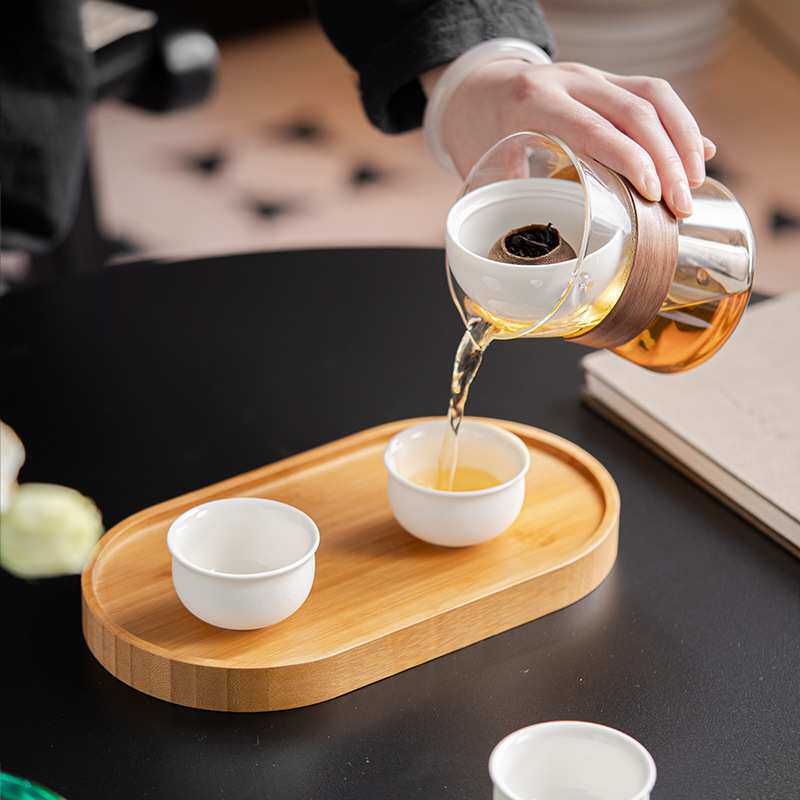 小青柑旅行茶具套装户外便携陶瓷快客杯一壶三杯办公室功夫泡茶壶