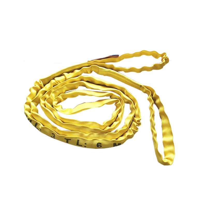 加厚耐拉耐磨合成纤维起重吊装带 1-300吨两头扣涤纶环眼柔性吊带