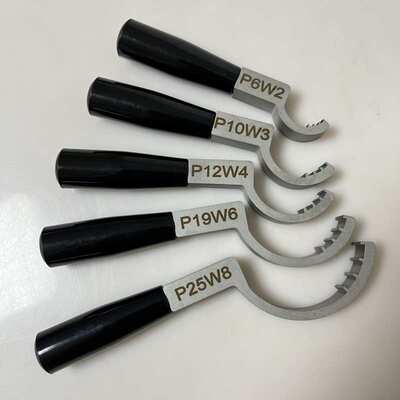 Pillar皮拉PFA入珠接头扳手金属不锈钢月牙扳手PFA扩口接头扳手