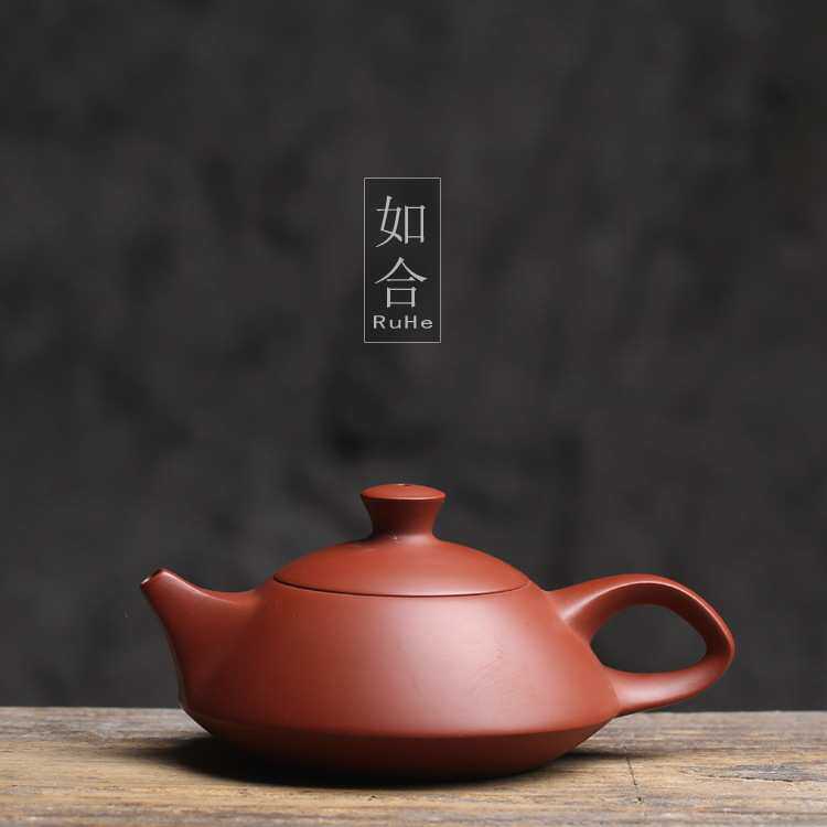 5ZW老手艺 朱泥壶潮州特产送礼传统手拉手工壶茶具茶壶章林浩 守