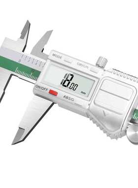 跨境IP54绿色不锈钢游标卡尺带分数带数显原点设置一件代发