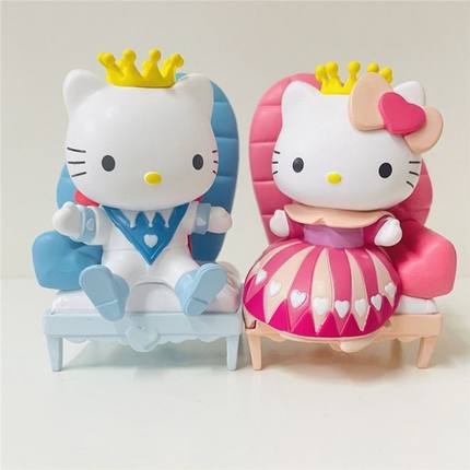 hello kitty 公仔华丽庆典40周年快乐童话7-11情人节版1对