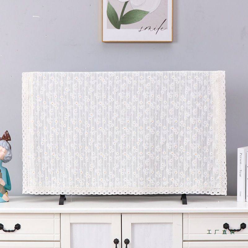 电视机罩套棉质布艺碎花液晶挂式防尘罩42寸55寸65挂式电视盖布巾