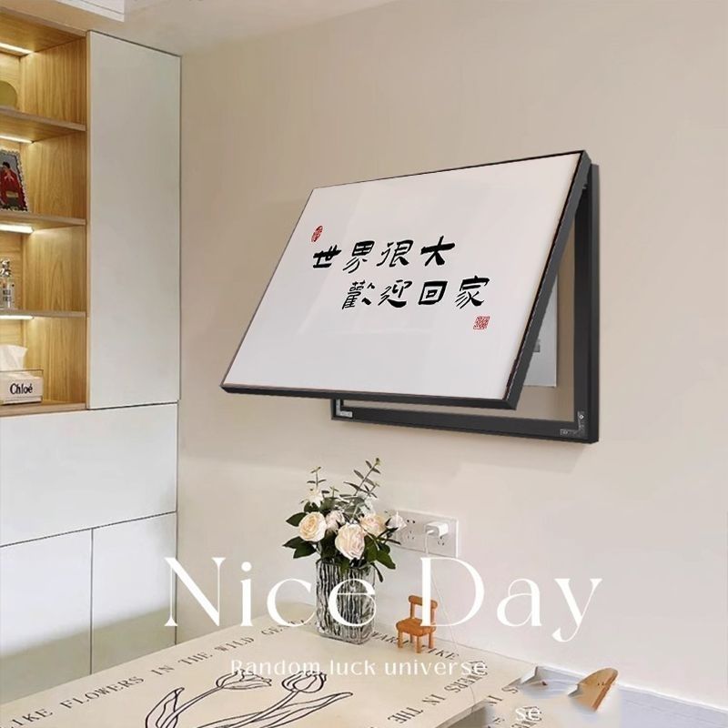 新中式电表箱装饰画免打孔字画吉语遮挡配配电箱电闸盒开关挂画
