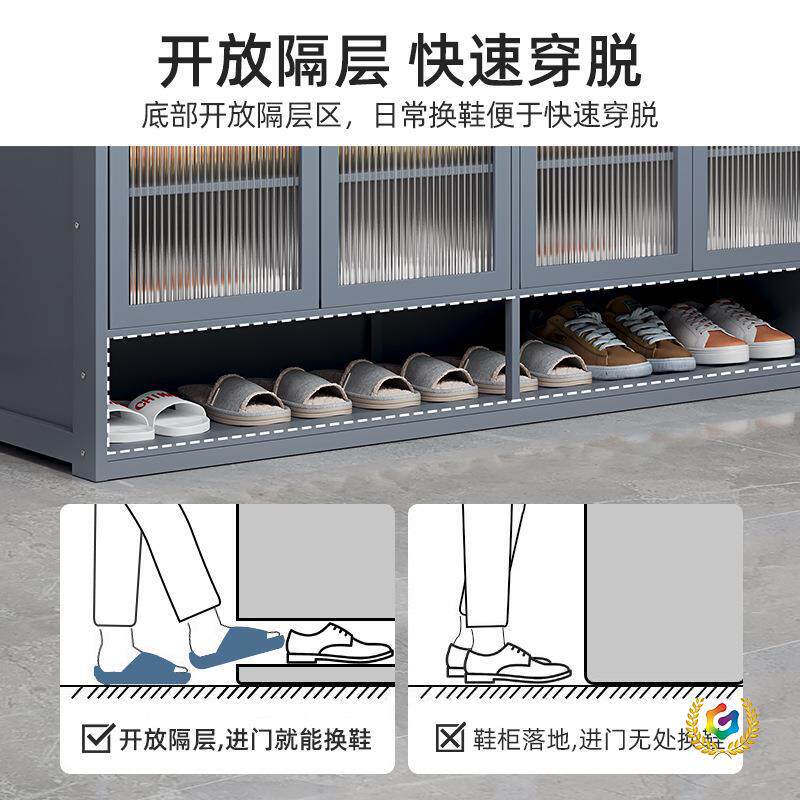 ?新款鞋架鞋柜一体柜家用门口入户收纳实木省空间简易置