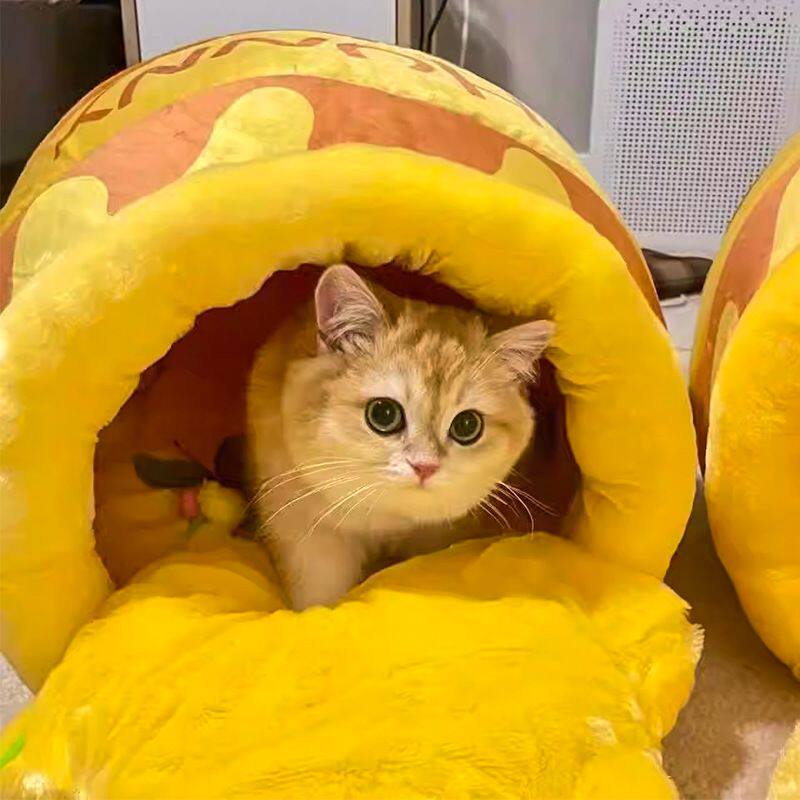 猫窝冬季保暖猫屋猫舍别墅封闭式猫咪用品蜜罐窝网红幼猫宠物用品