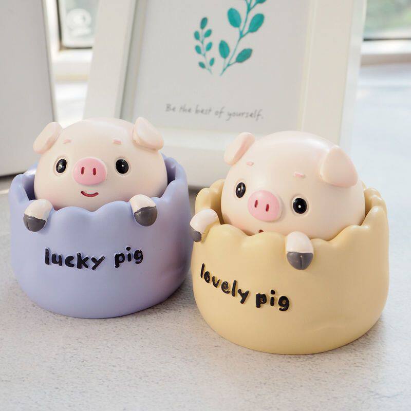 治愈系解压办公室小猪礼物桌面摆件ins可爱少女工位装饰品小物件