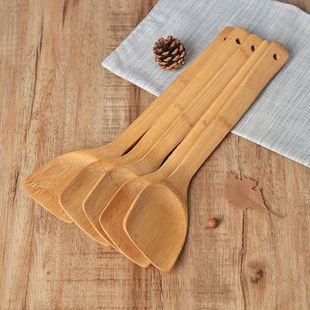耐高温竹铲35CM无漆无蜡竹锅铲电饼铛竹木短柄竹子厨房用品