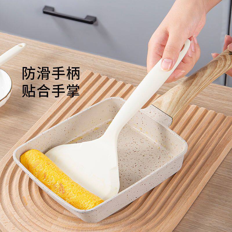 食品级硅胶玉子烧锅铲不粘锅铲子厨房耐高温煎蛋铲宽面