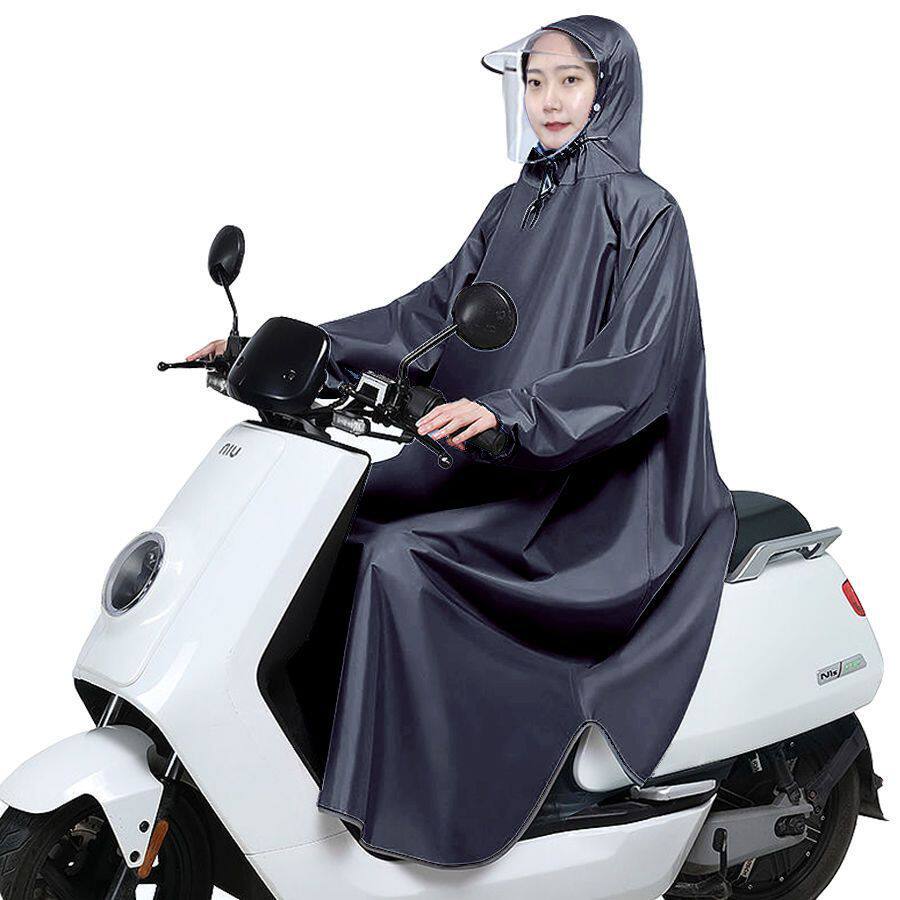 有袖雨衣电动车摩托车雨披单人男女士成人加大加厚自行车骑行