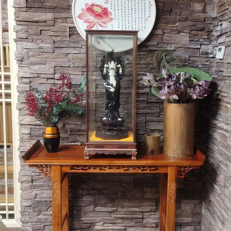 仿古供桌供台实木翘头条案香几新款中式贡品佛台客厅家用财神桌子