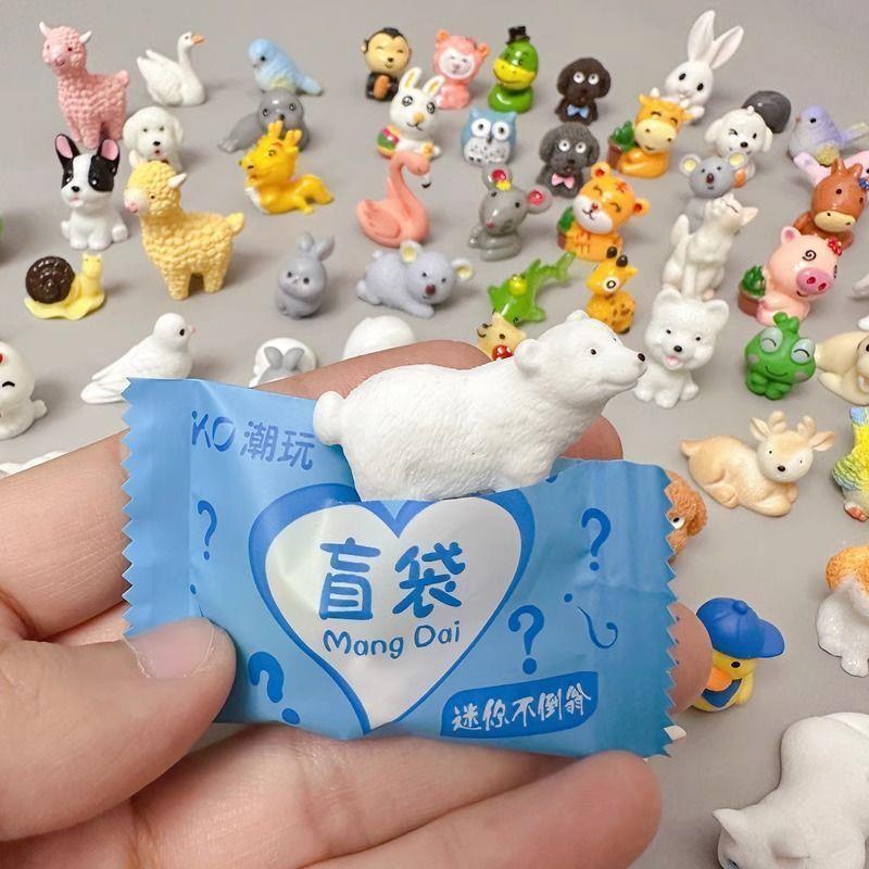小动物盲袋小玩具迷你可爱独立包装立体模型仿真动物