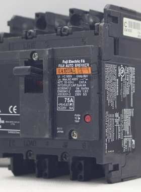 富士/FUJI塑壳断路器100A EA103B三相空气开关