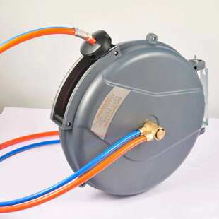 水汽双管泡沫鼓自动伸缩卷管器气动工具水气混合洗车鼓设备气鼓