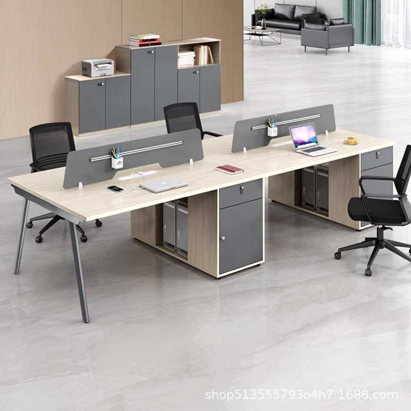 职员办公桌椅组合员工办公桌工位办公室职员桌办公家具四人电脑桌