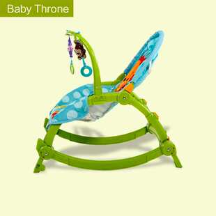 贝登宝baby Throne婴儿多功能轻便电动安抚椅儿童摇摇椅W2811